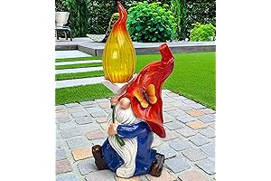 | Solar Powered Garden Gnomes, Outdoor Decorations for Patio, Yard Decor