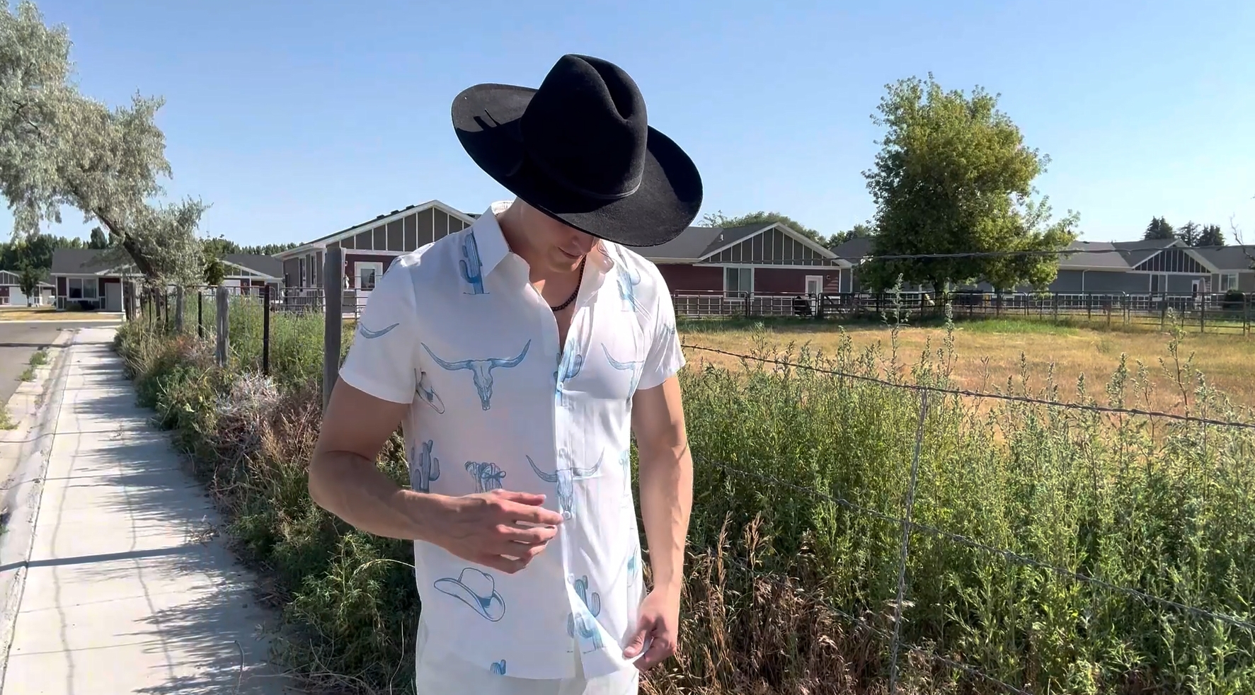 Cowboy Shirts for Men Western Shirts Rodeo Bowling Outfit Country