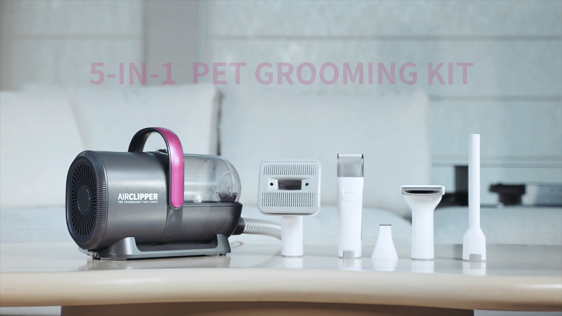 PETKIT AIRCLIPPER Pro Dog Clippers with Vacuum Cleaner, 5-in-1 Dog
