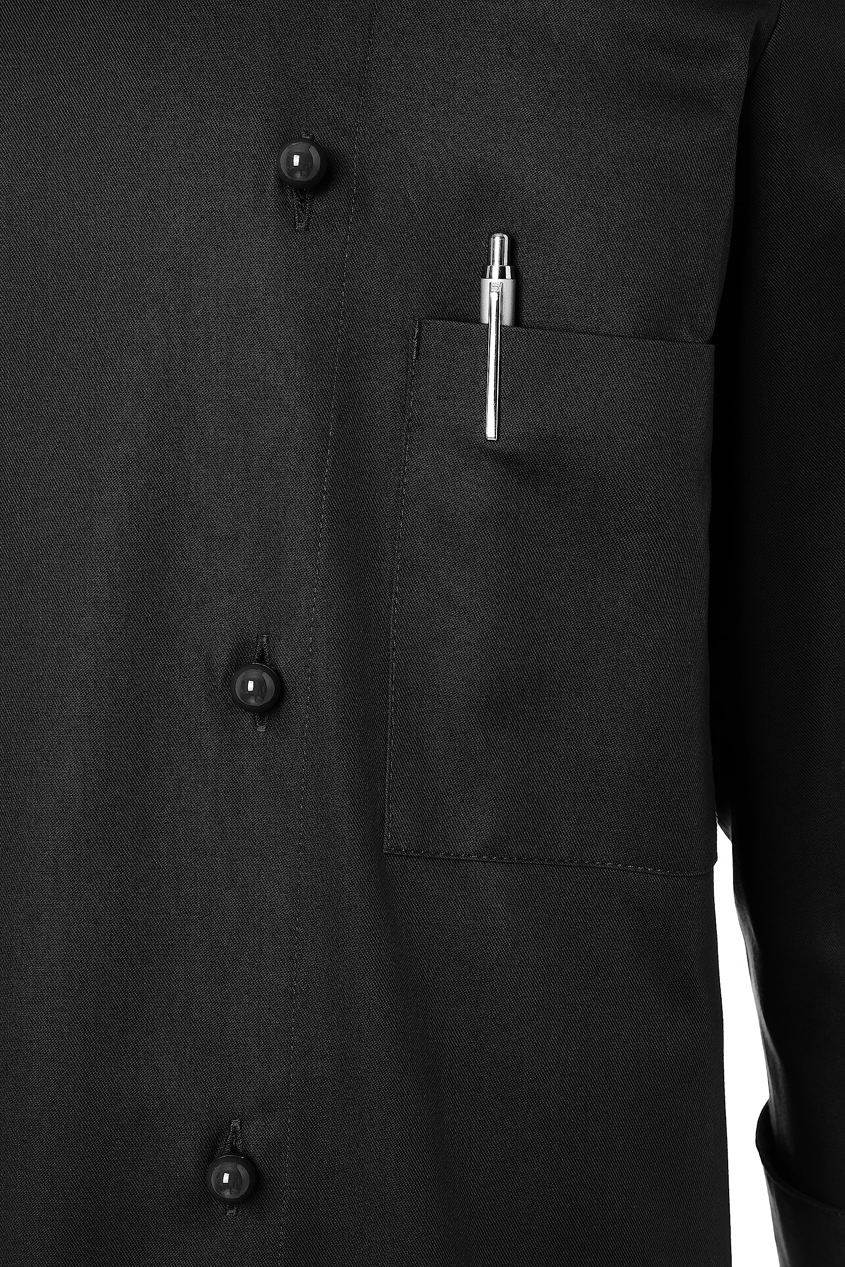 Karlowsky Herren Kochjacke Thomas Stehkragen Langarm 100% Baumwolle