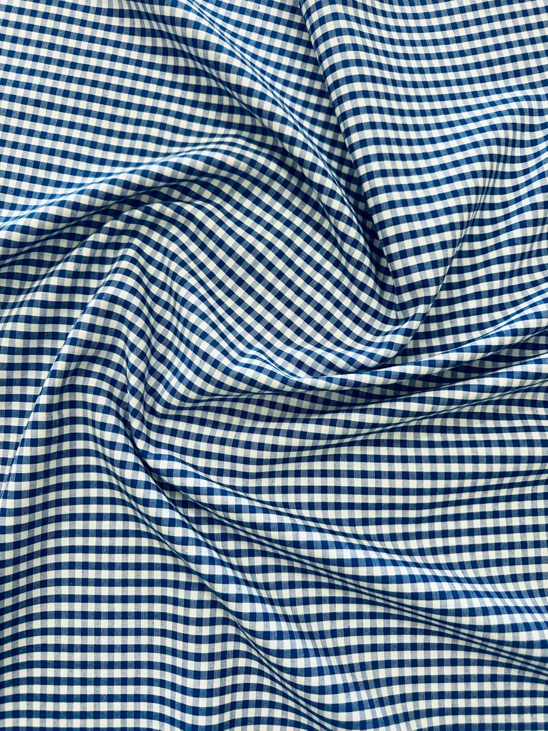 Sedona Designz 60" Wide, 1/8” Gingham Checkered Poplin Shirting Fabric by The Yard – 90% Poplin, 10% Cotton