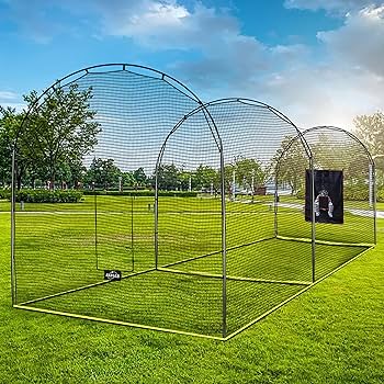 バッティングケージ Amazon | Kapler バッティングケージ 22x12x10フィート 野球