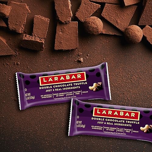 Miniatura 5 de Larabar - Barra de frutas y nueces, doble trufa de chocolate, 25.6 onzas, caja de 16 unidades