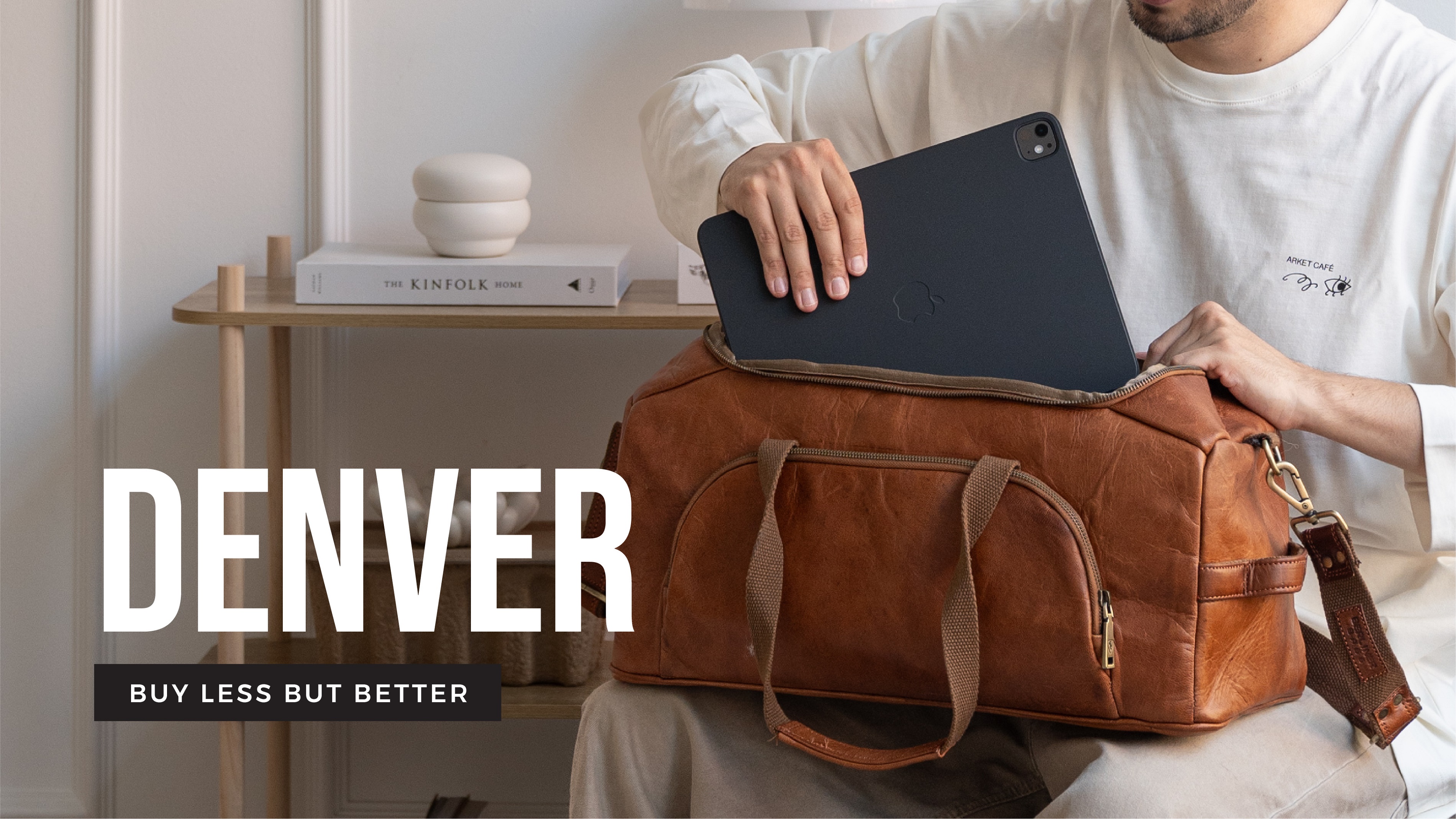 Berliner Bags Vintage Genuine Leather Duffle Denver M for Travel or the Gym, Weekender Bag, Overnight Bag for Men and Women, Gift For Dad - Brown