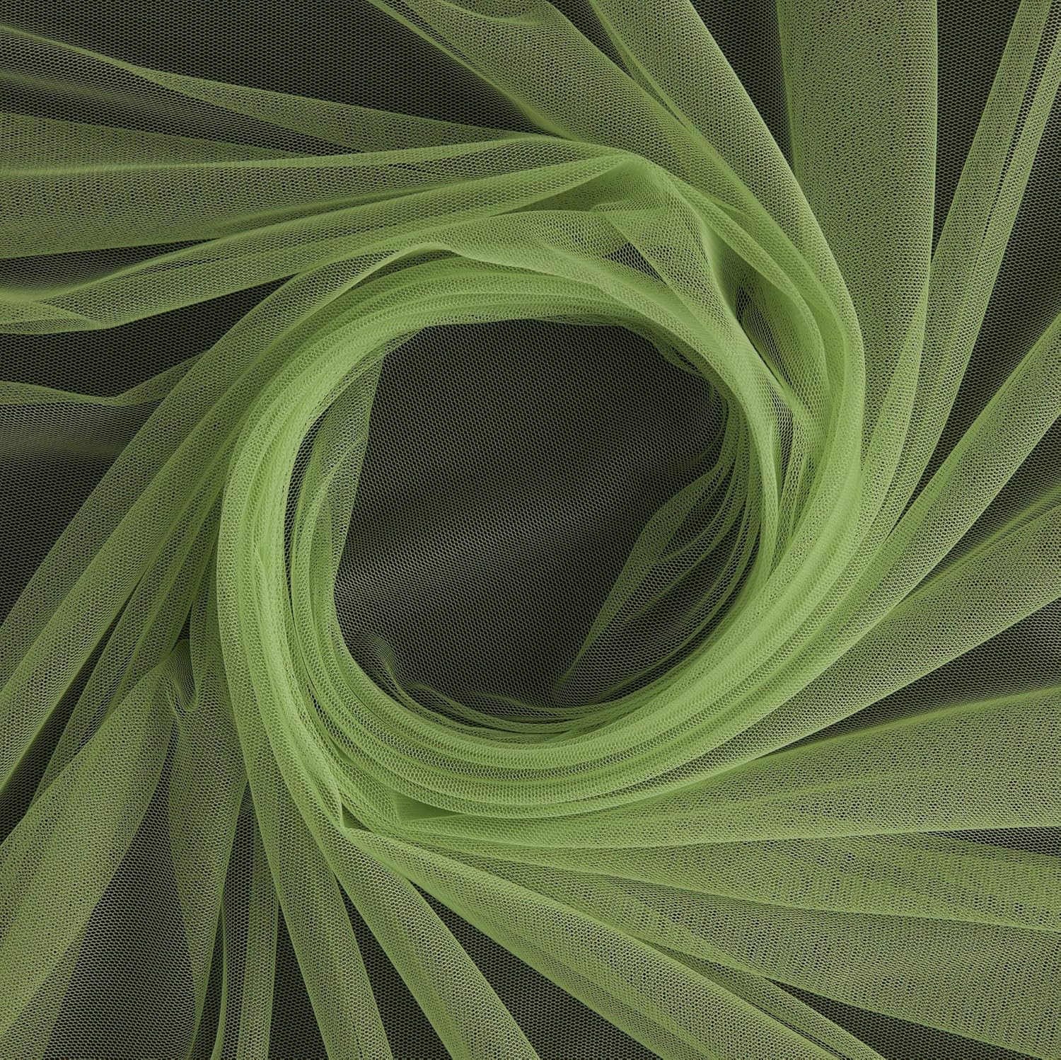 Sheer Tulle, Kelly Green EMB - 58/60 - Fabric by The Yard - Solid, Printed, and Novelty Fabrics Ideal for Sewing Garments, Wedding Dresses, Costumes, Special Occasions, Tablecloths, Crafts, and DIY