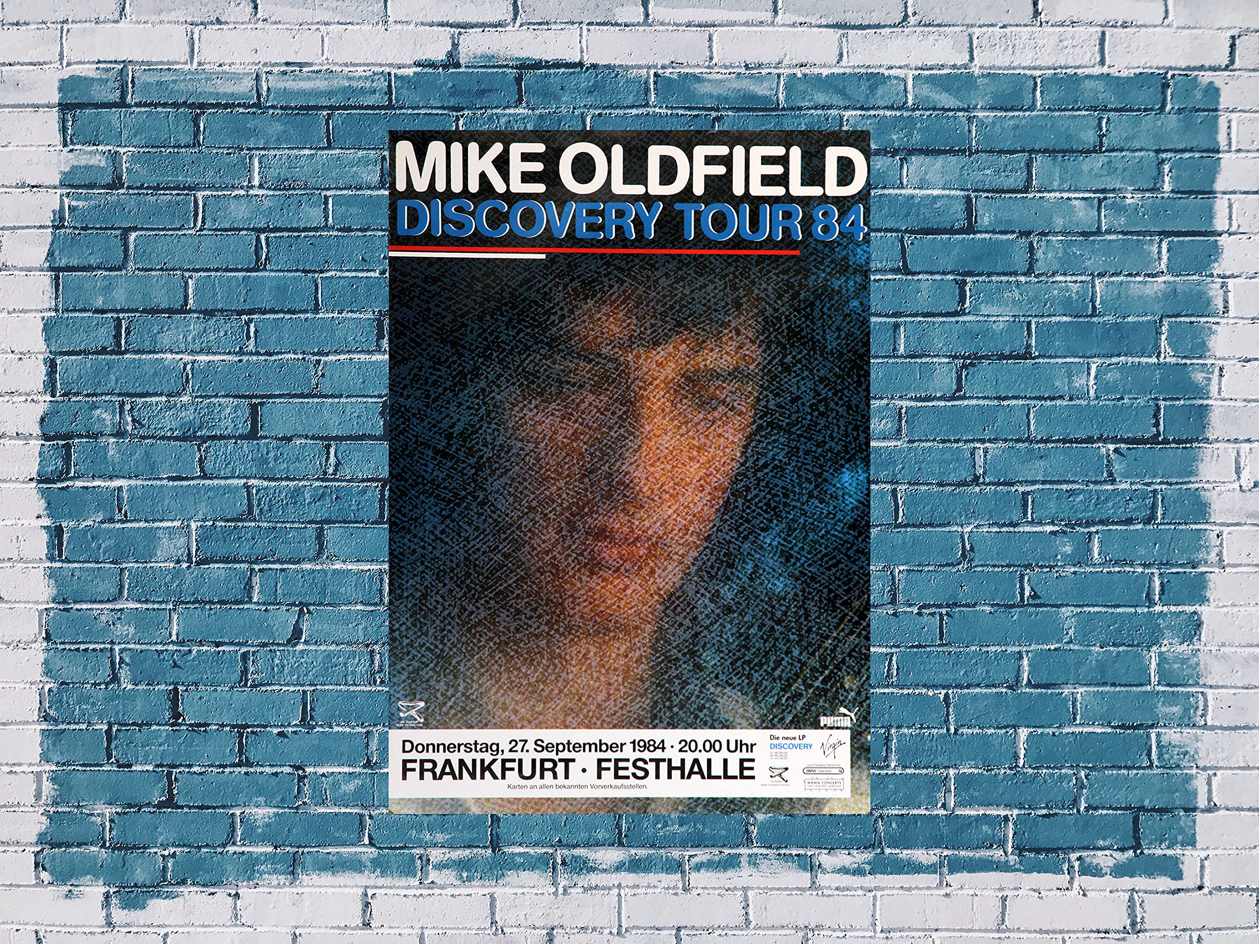 Premium Poster/Plakat | DIN A1 | Wanddeko | Live Konzert Veranstaltung » Mike Oldfield - Discovery Tour ´84, Frankfurt 1984 «