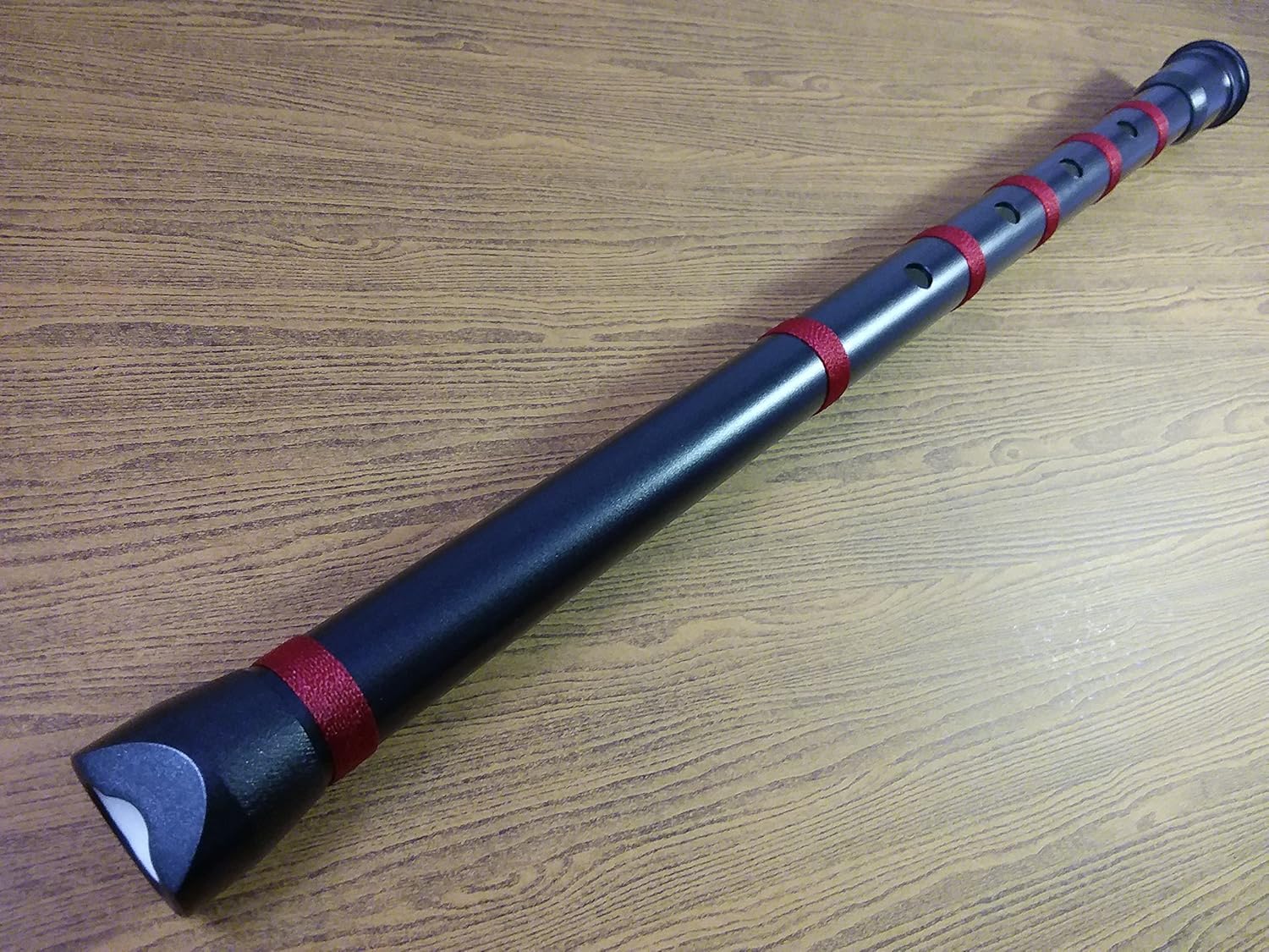 PVC Black Shakuhachi Japanese Flute 1.8 in D + Premium Bag