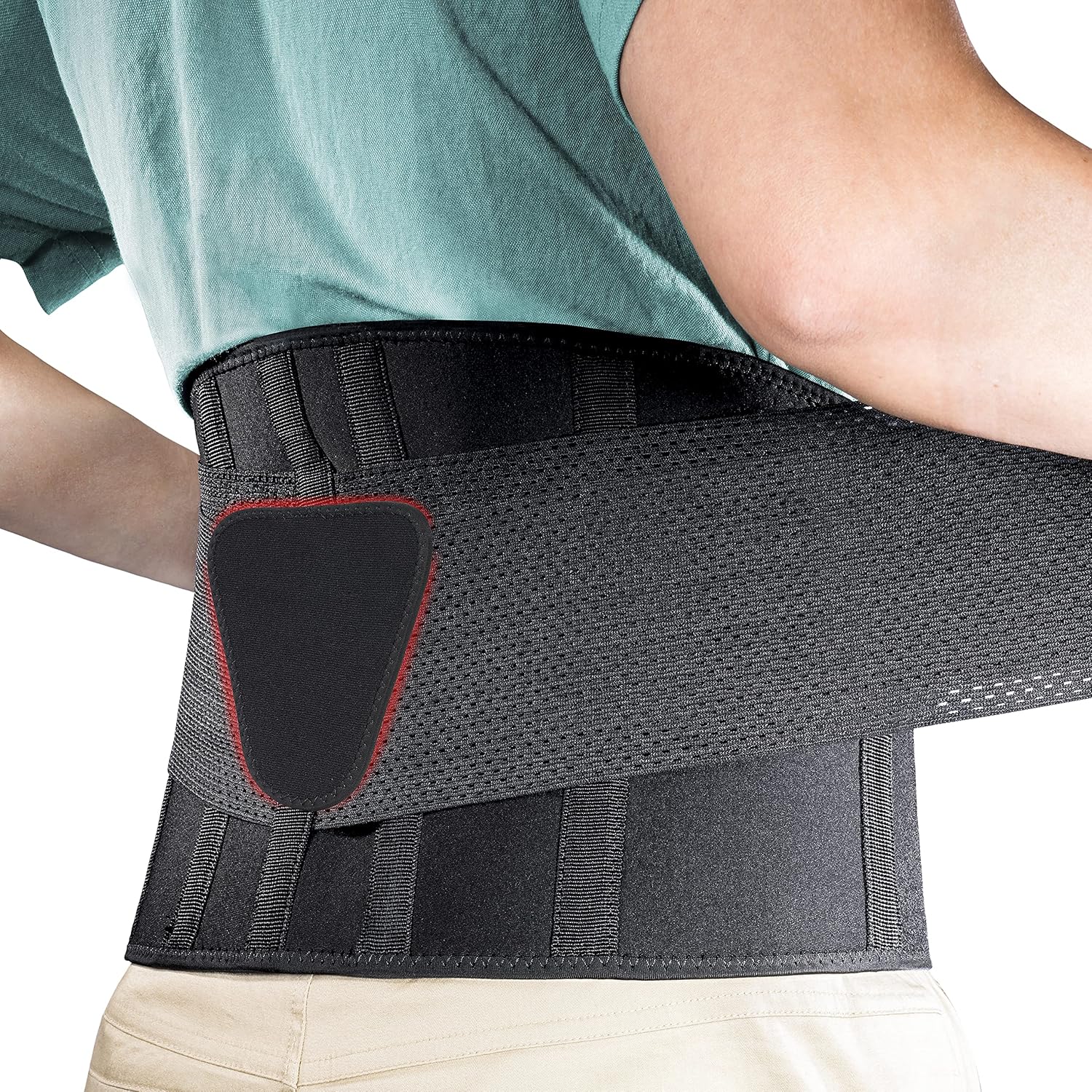 FEATOL Back Brace Lumbar Support Belt, Relief for Back Pain, Sciatica