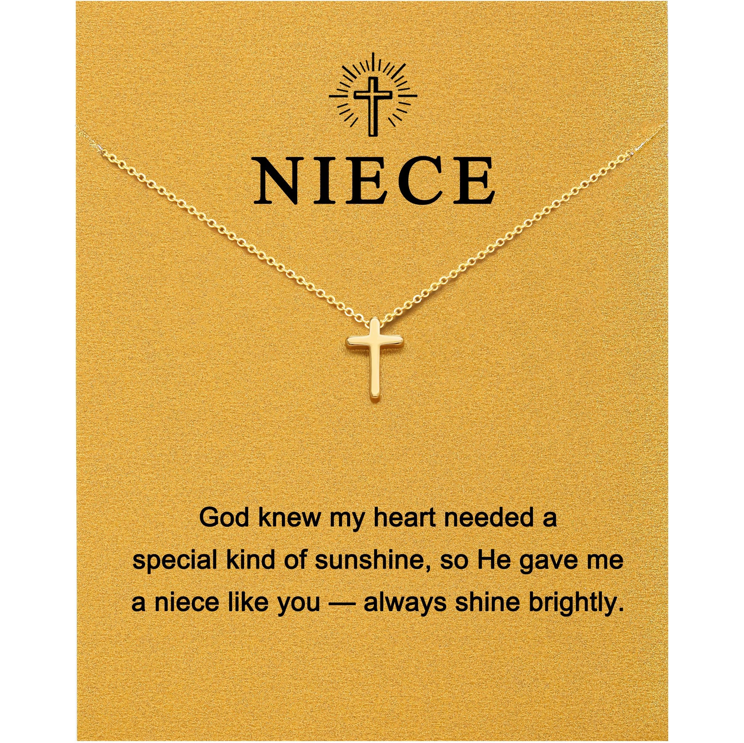 Baydurcan Christian Gifts For Women Dainty Cross Necklace for Mom, Nana, Sister, Friend, Daughter Ideal Cross Gifts for Christmas, Thanksgiving, Birthday, Mother's Day
