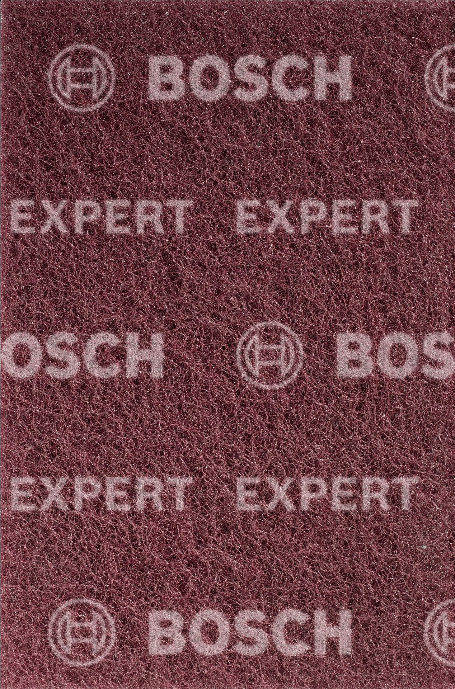 Bosch 1x EXPERT N880 Fleece Pads (for Steel sheets, Stainless steel, Ø 152 x 229 mm, Medium A, Professional Accessory Hand Sanding)