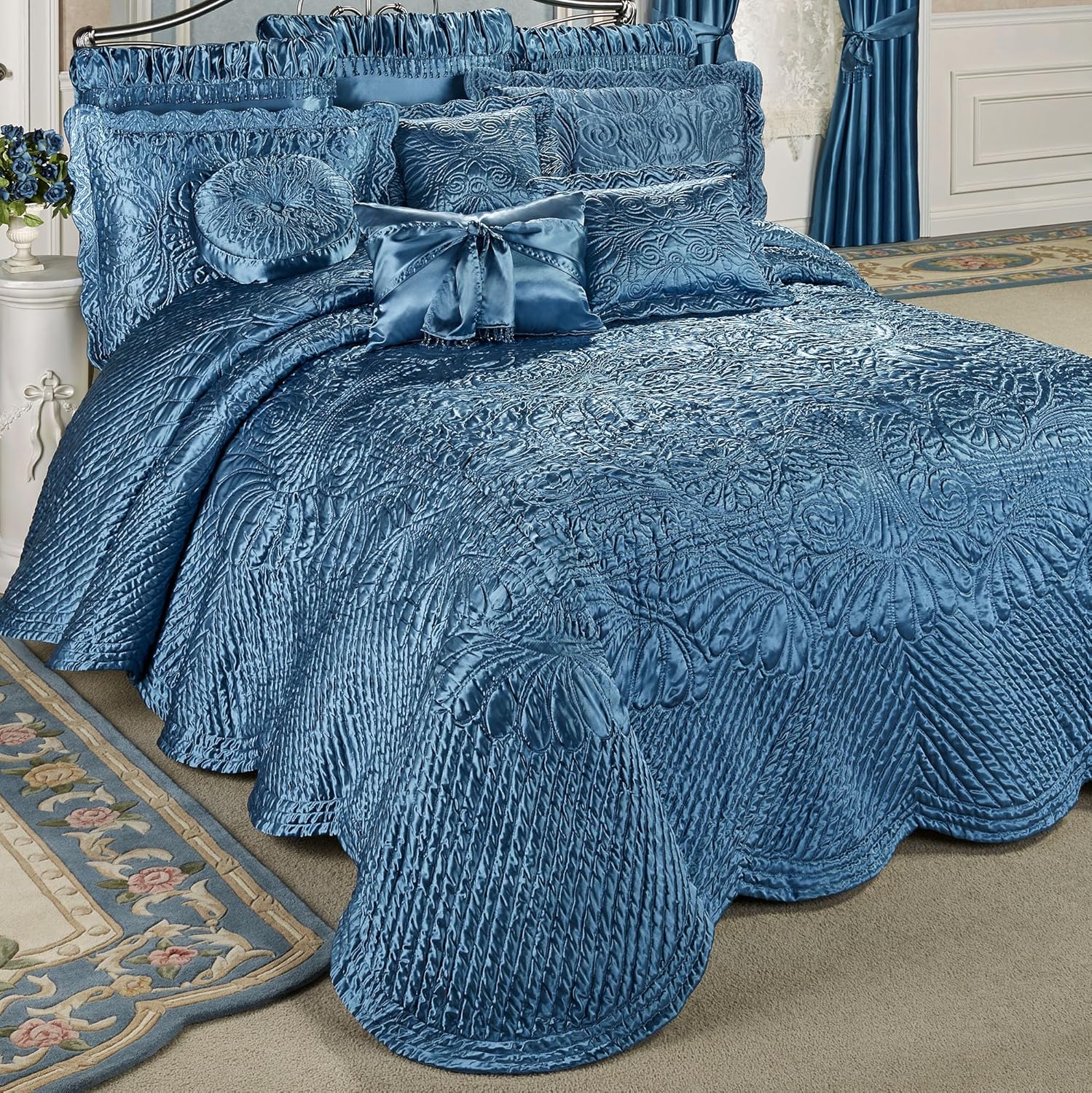 Touch of Class Portia Luxury Bedding Rich Sapphire Blue