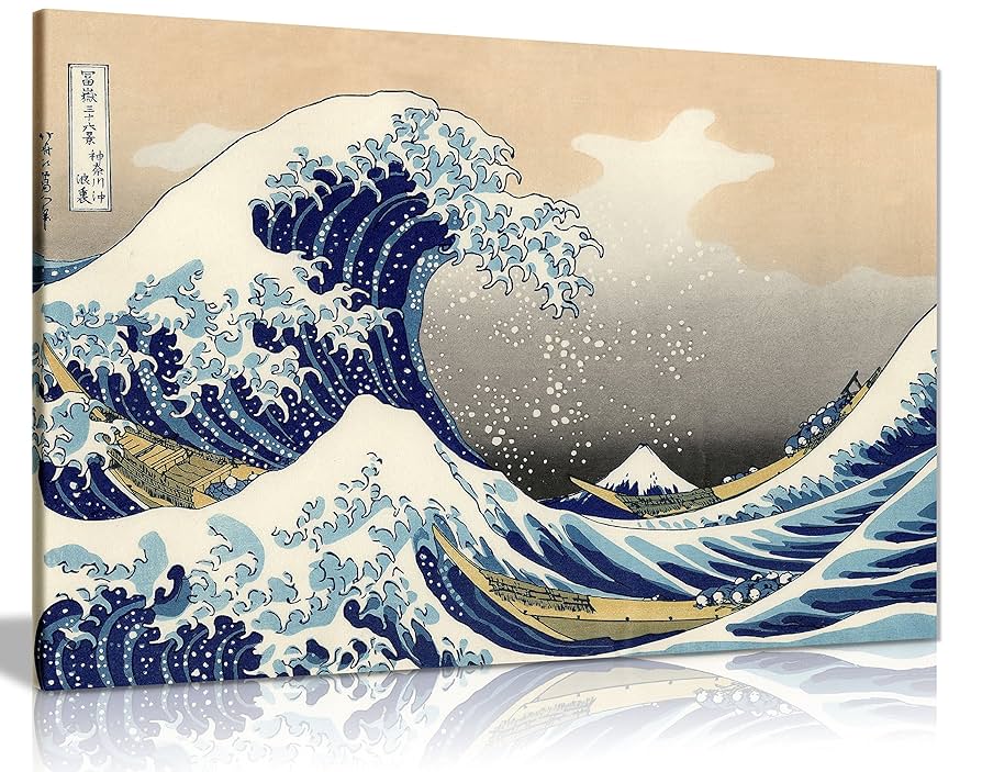 Amazon.co.jp: Katsushika Hokusai The Great Wave off Kanagawa