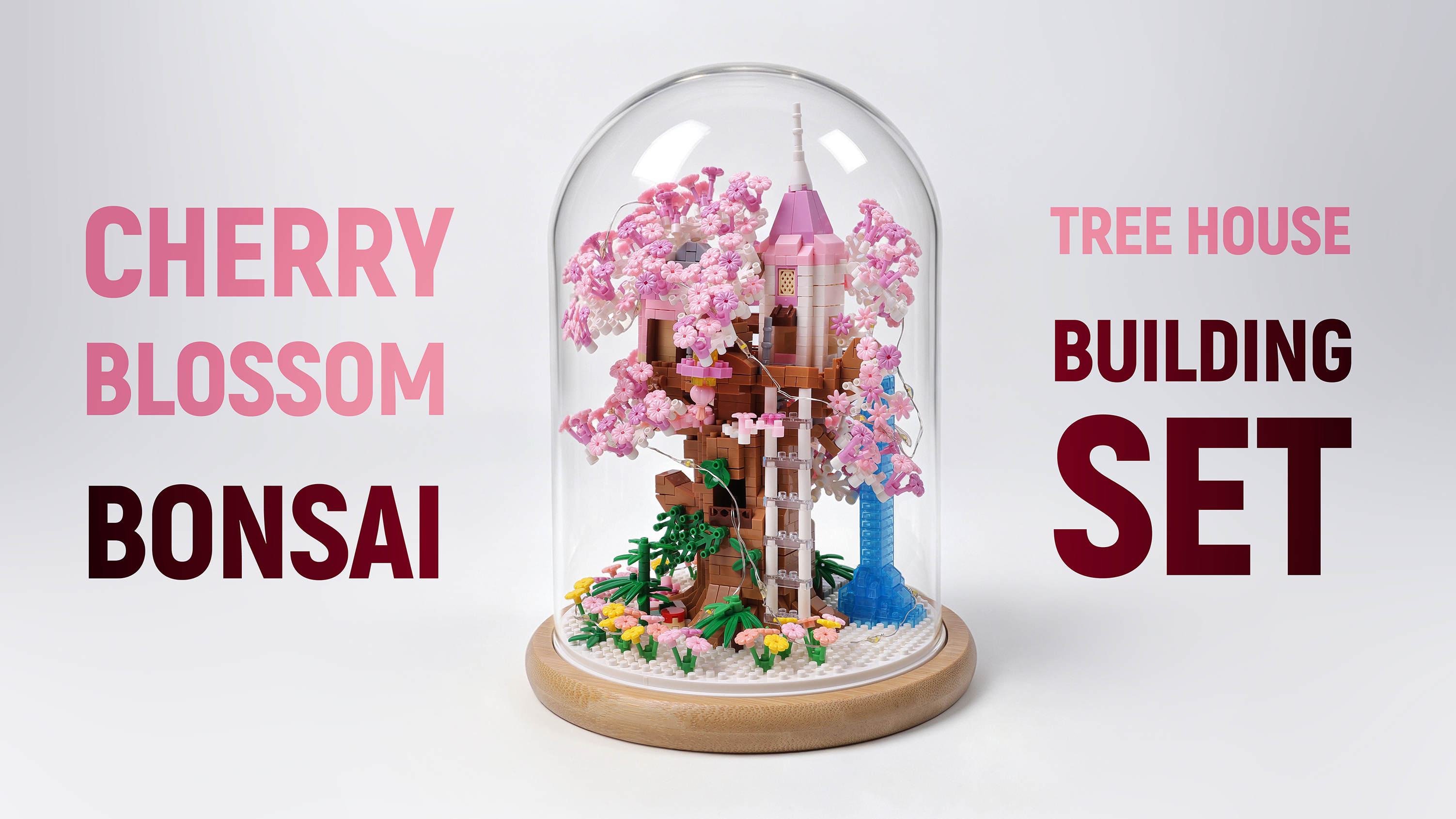 Amazon.com: Insgen Cherry Blossom Bonsai Tree House Building
