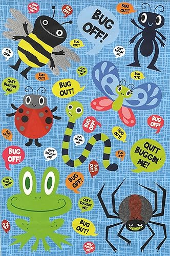 Critters y criaturas Pegatina divertido ~ Bug Out, dejar de Buggin Me. (35 pegatinas, 1 hoja)
