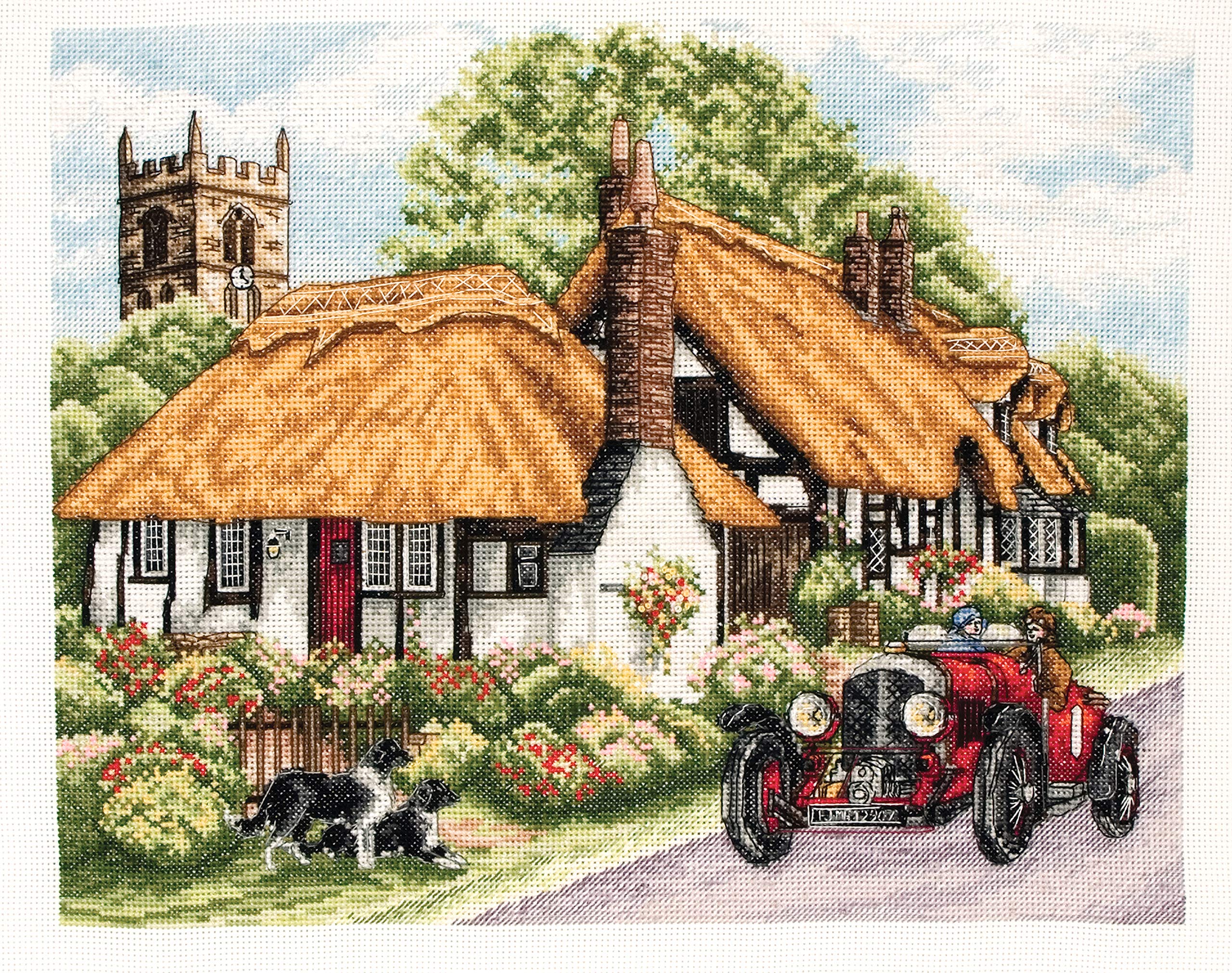 Zestaw do haftu krzyżykowego kotwicy: Wioska Welford, Multi, 25 x 31 cm
