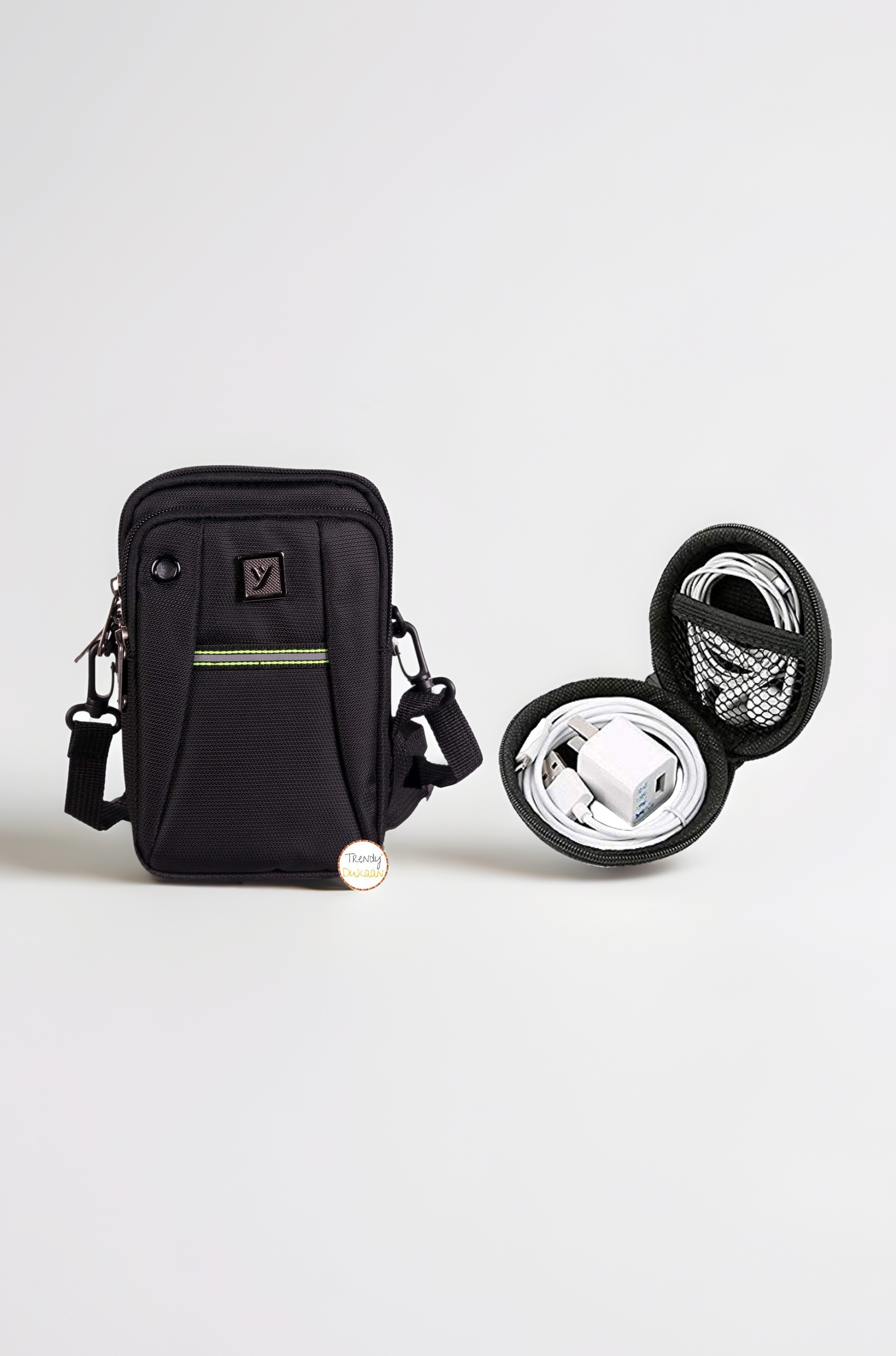 Men's & Women's Sling Bag (Black)