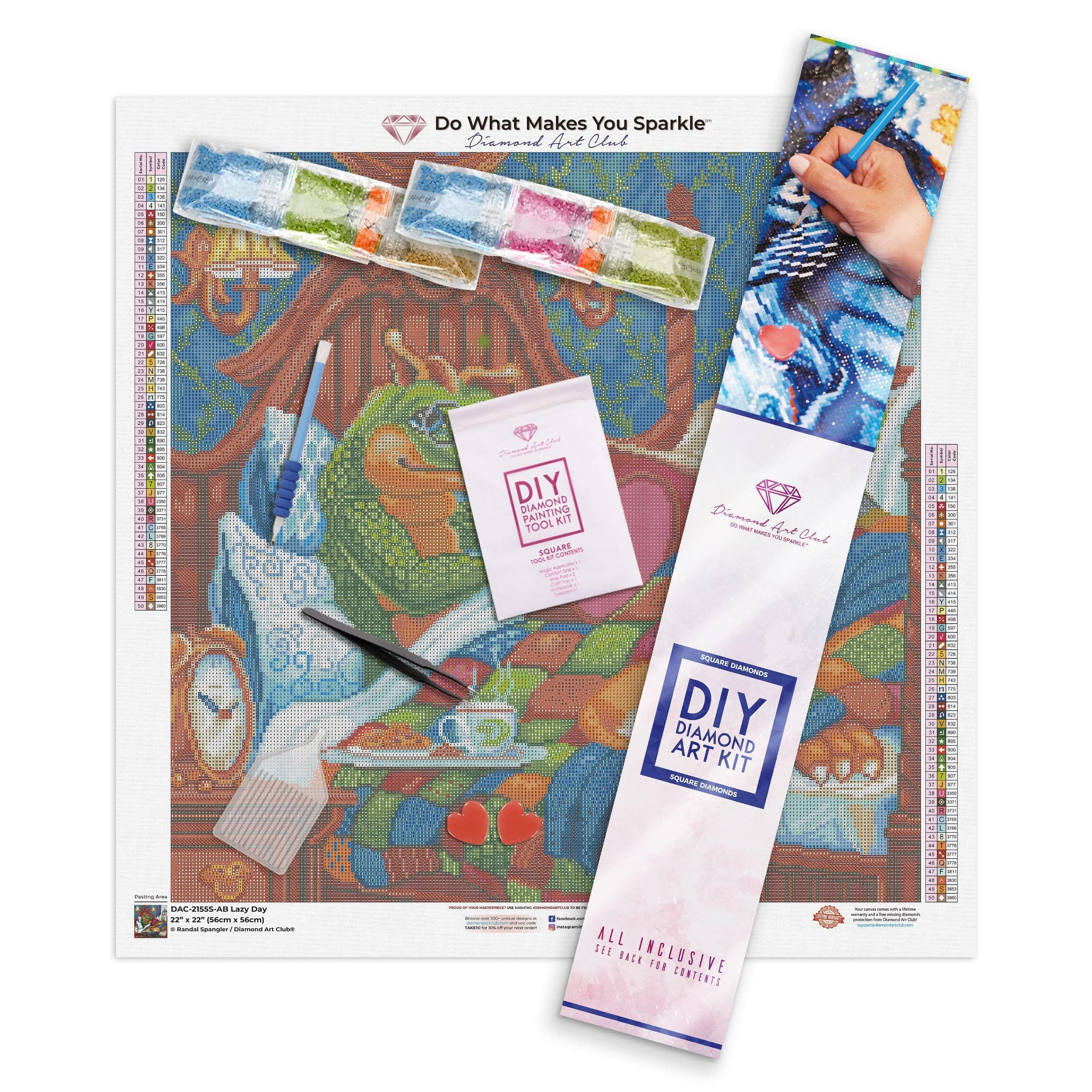 ダイヤモンドアートクラブDAC キャンディの滝 絵画 - 絵画 