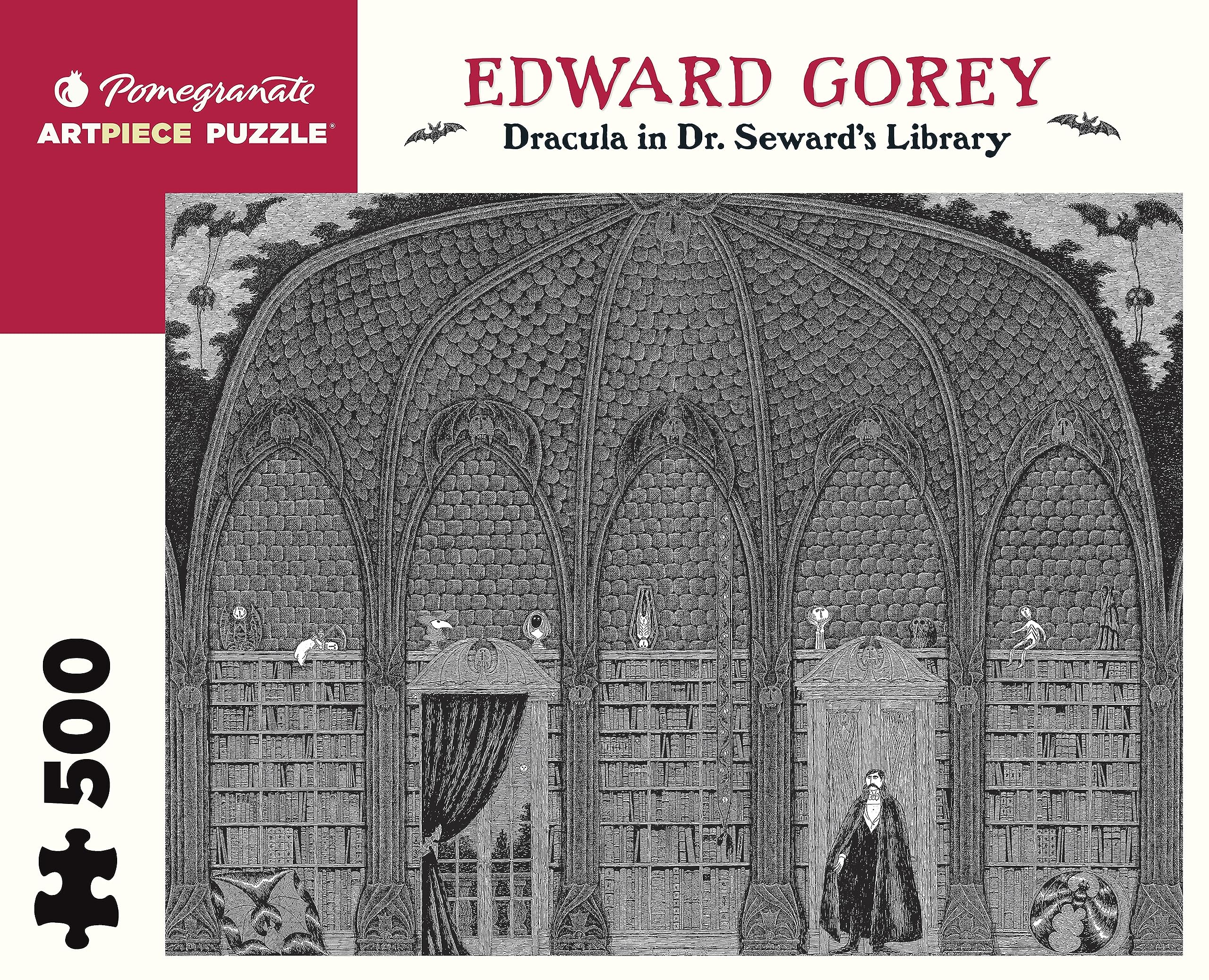 Amazon.com: Edward Gorey - Dracula in Dr. Seward's Library: 500