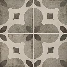 Tile Mart 8" X 8" Decorative Porcelain Floor/Wall Tile in Piccolo Fiore Cool Blend 24 Pieces per carton