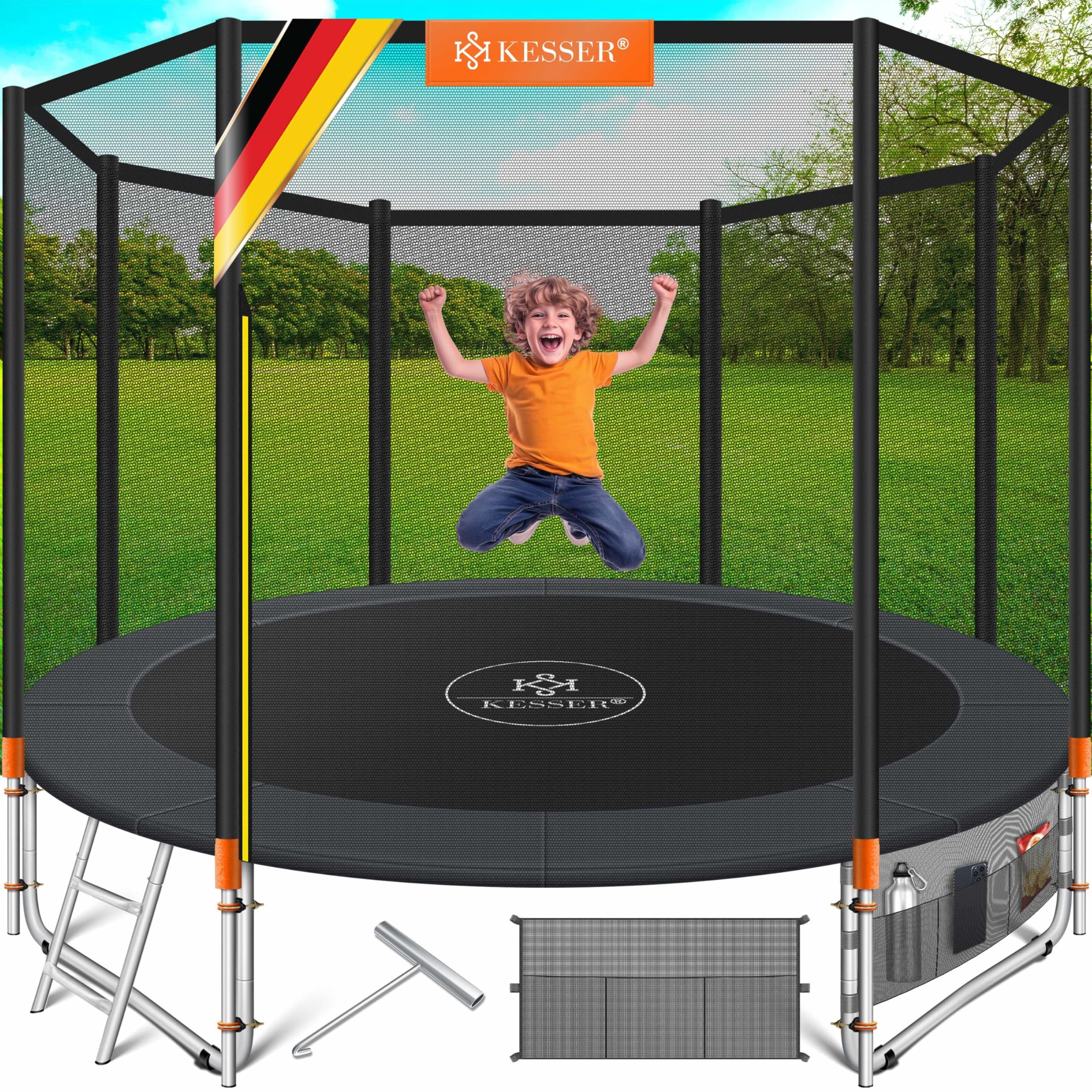 KESSER® Trampolin Outdoor 244 cm Komplettset