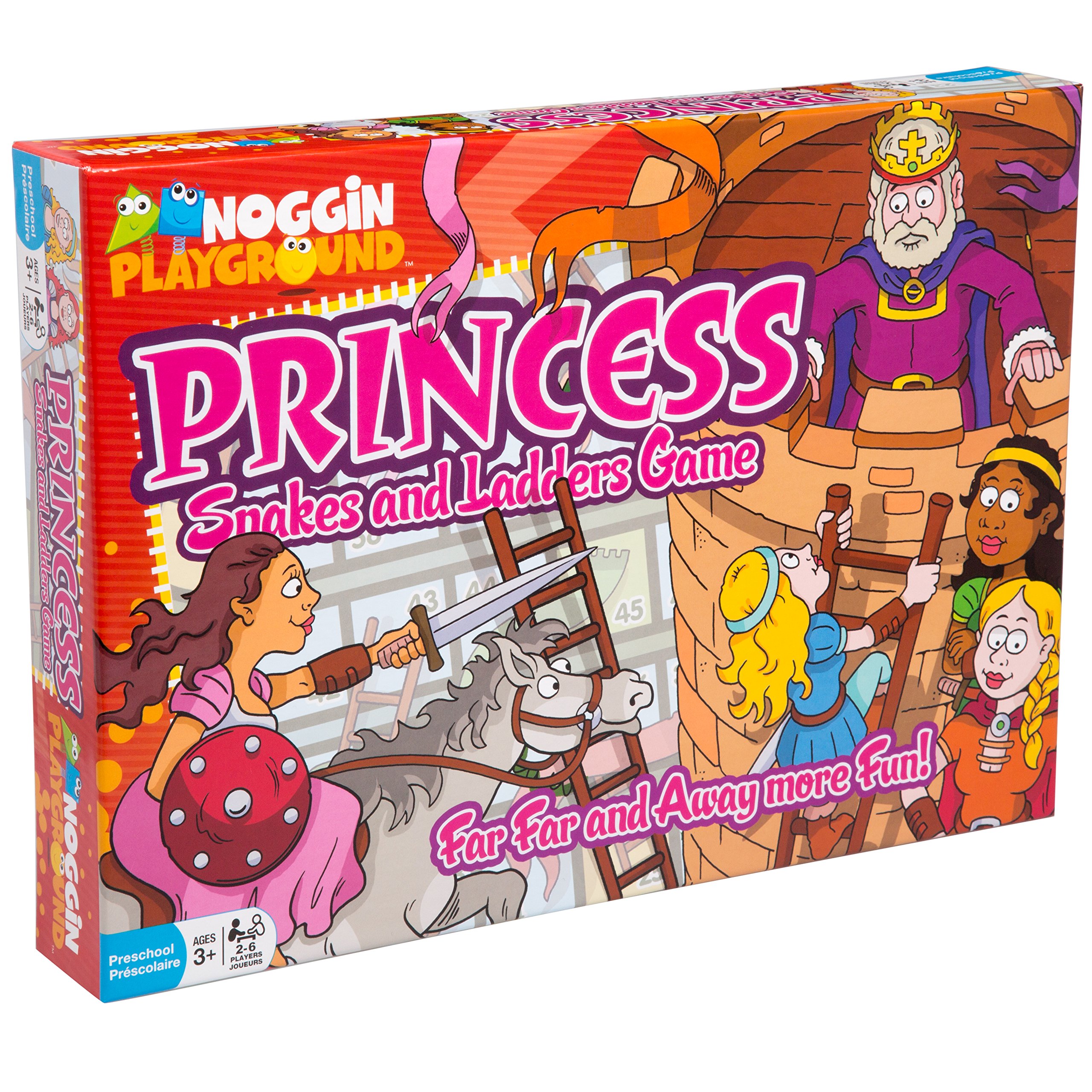 Outset Media Princess Snakes And Ladders – Noggin Playground Counting Game For Preschool Kids