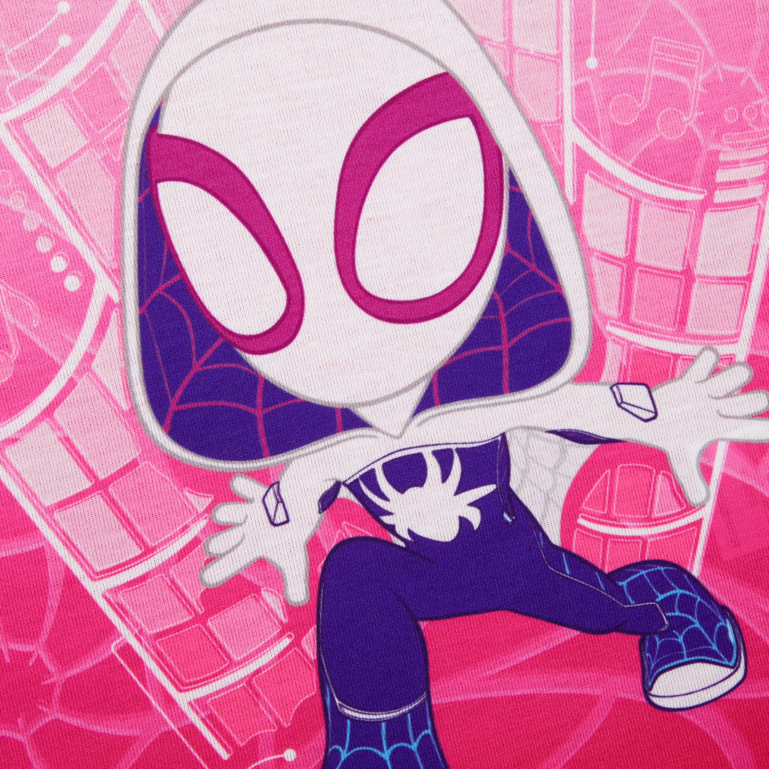 Ghost-Spider Spidey & Friends Spider-Man - Set Pigiama a Maniche Lunghe per Ragazze