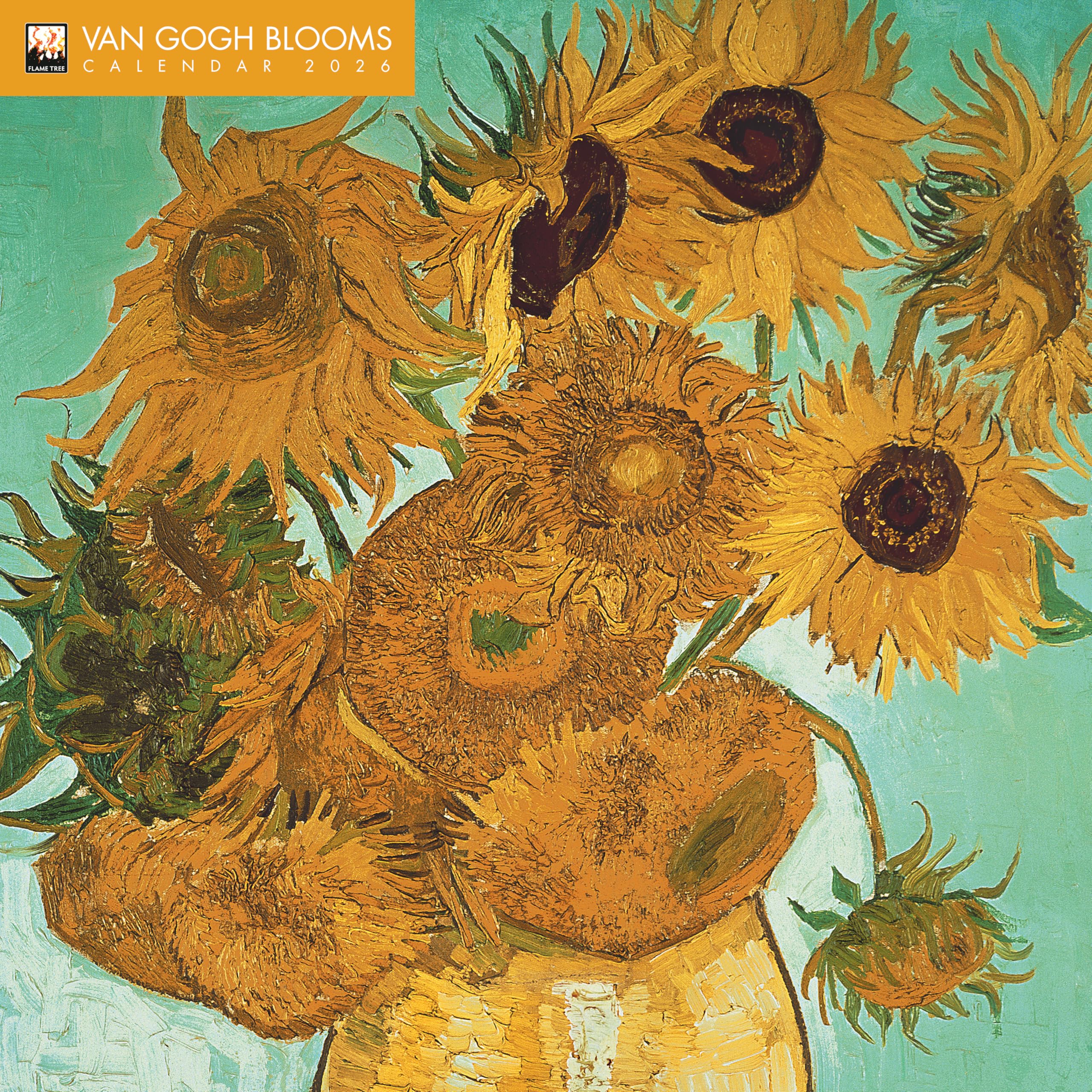 Vincent van Gogh Blooms Wall Calendar 2026 Art Calendar)