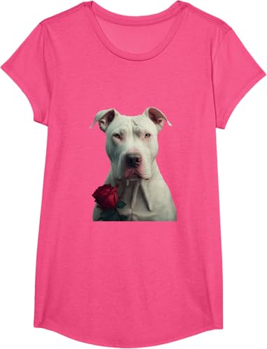 Miniatura 10 de Dogo Argentino Valentines Day Camiseta Negro -