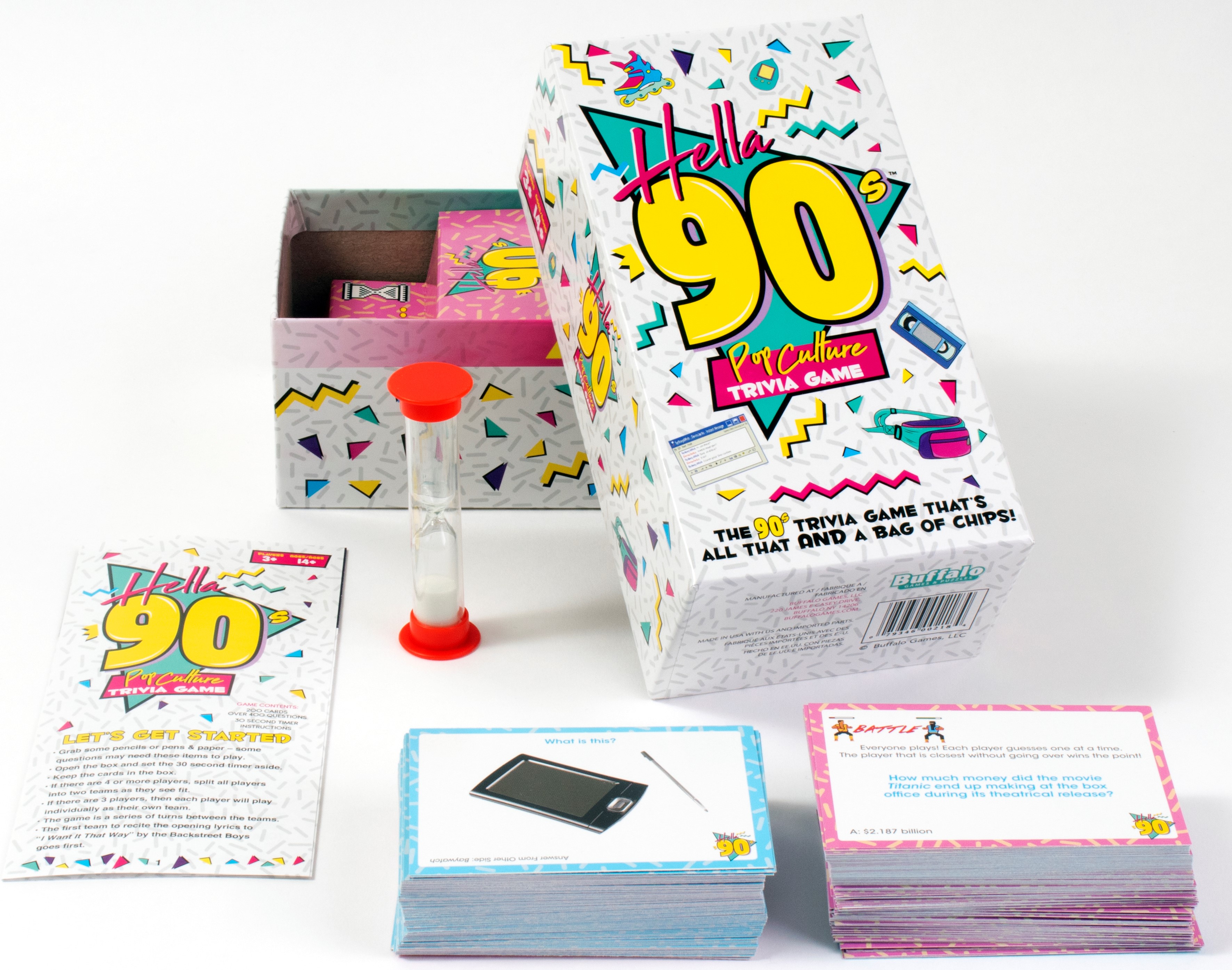 Amazon.com: Buffalo Games Hella 90's - Pop Culture Trivia Game