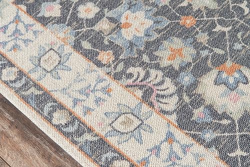 Miniatura 4 de Momeni Anatolia Alfombra de área, 5 pies 3 pulgadas x 7 pies 6 pulgadas, carbón