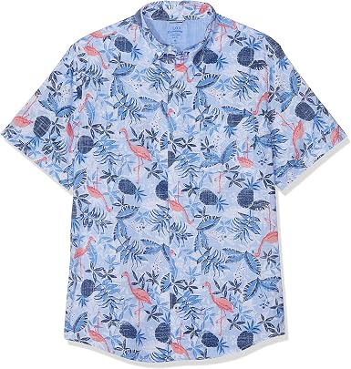 Dockside Flamingo Print SS Shirt Casual 