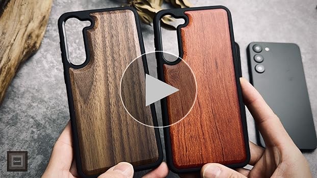 Amazon.co.jp: Carveit Galaxy S25 ケース木製 [ブラック ソフト