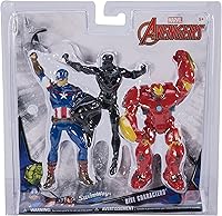 Vista 2 de SwimWays Marvel Avengers Dive Personajes - Capitán América, Black Panther y Hulk Buster