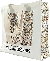 Vista 7 de Bolsa de lona para mujer con cremallera, bolsa de lona duradera y portátil reutilizable, bolsa de mano estética