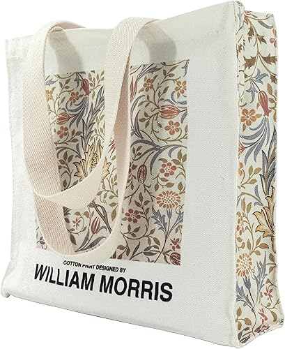 Miniatura 7 de Bolsa de lona con cremallera, duradera, portátil, reutilizable, bolsa de lona estética para mujeres