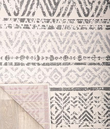 Miniatura 5 de Tapete Rugshop con diseño geométrico bohemio otro Gris