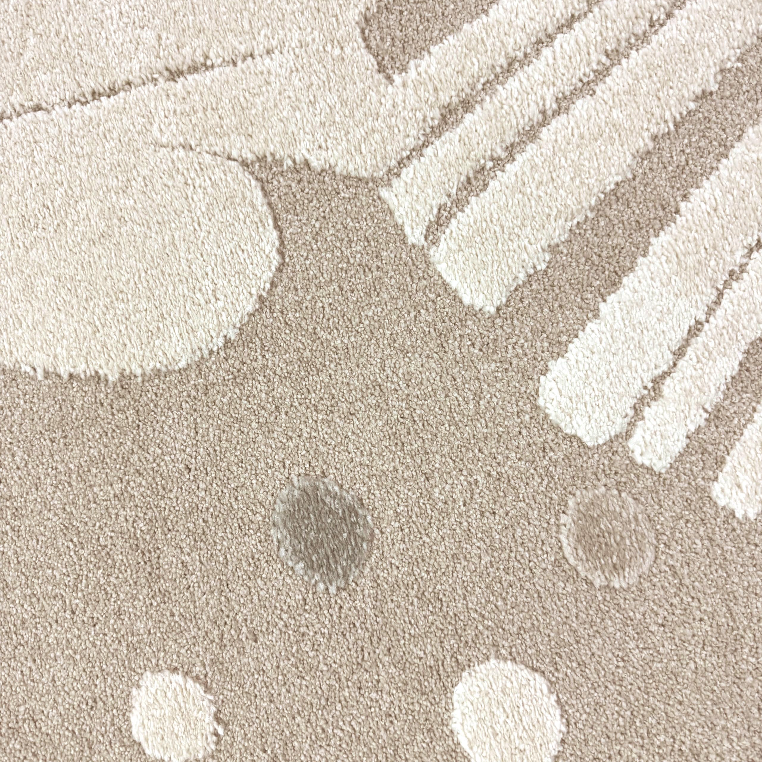 CARPETIA Teppich Kinderzimmerteppich hell niedlicher Löwe beige Creme, 120 cm RUND