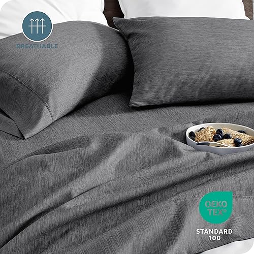 Miniatura 5 de Bare Home Juego de sábanas individual XL, tamaño de dormitorio universitario, sábanas de microfibra ultra suave de 1800 pulgadas, bolsillos