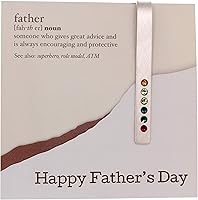 Vista 8 de Personalized Tie Bar Tie Clip with Birthstones Father's Day For Gift for Dad or Grandpa Sterling Silver