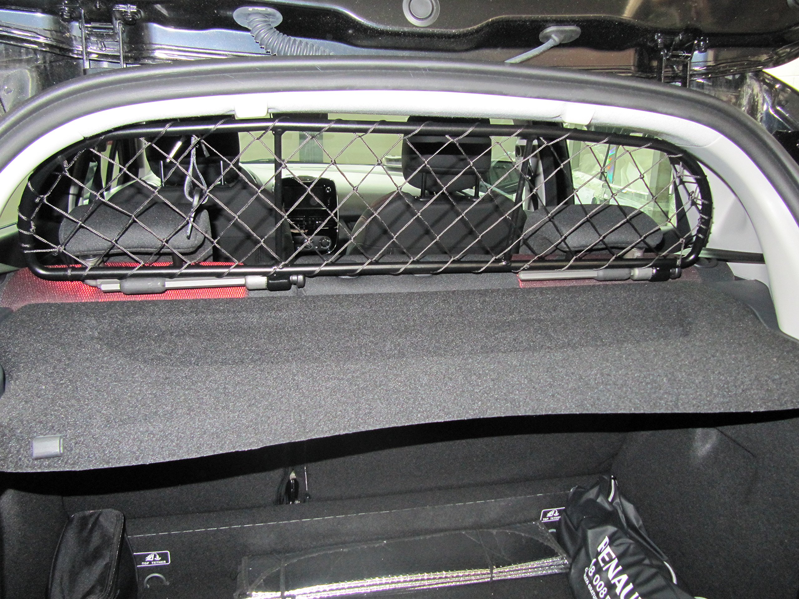 ERGOTECH Divisorio Griglia Rete Divisoria per Renault Clio (2012-2019) RDA65-XXS, per Trasporto Cani e Bagagli