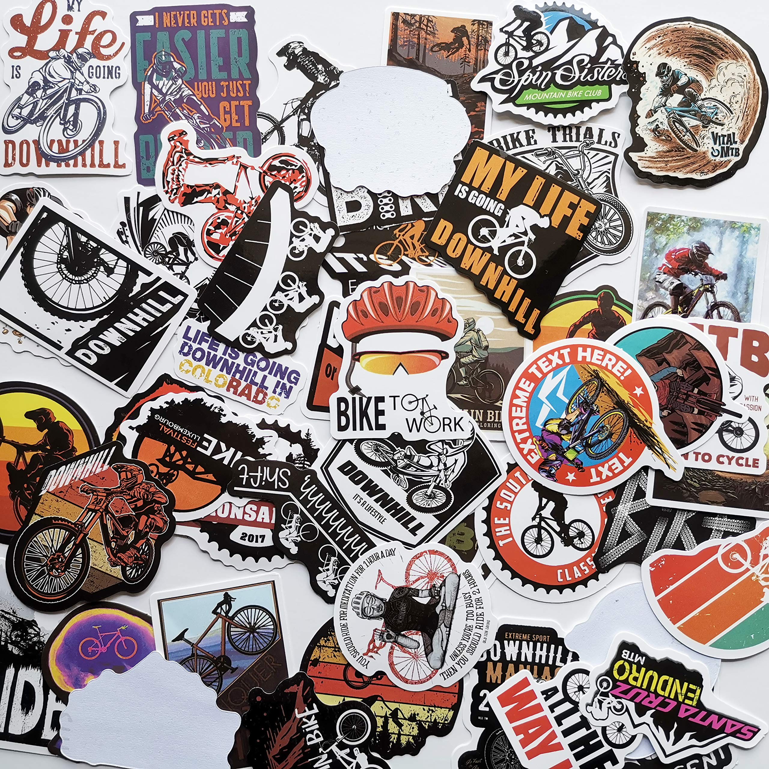 Buy 50Pcs Mountain Bike Vinyl Stickers for Bikes Downhill MTB Decal