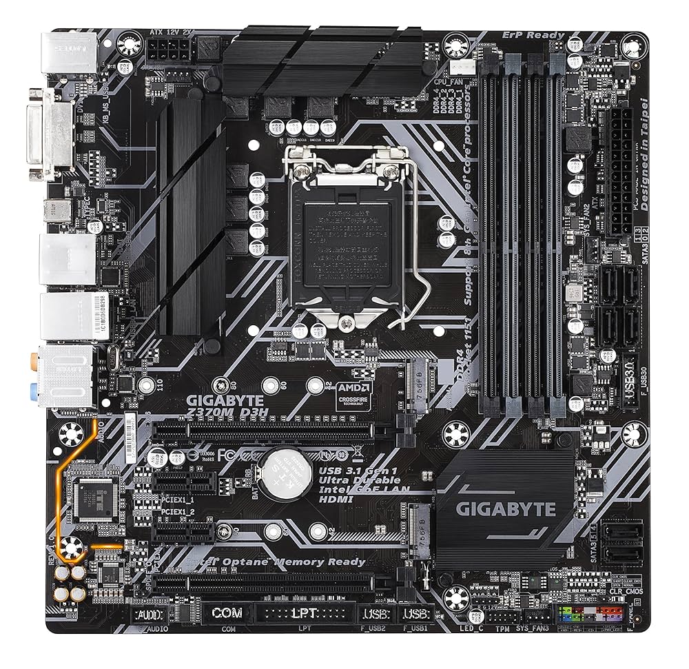 GIGABYTE Z370M D3H M-ATX マザーボード [Intel Z370チップセット搭載] MB4163 Amazon | GIGABYTE Z370M D3H M-ATX マザーボード [Intel Z370