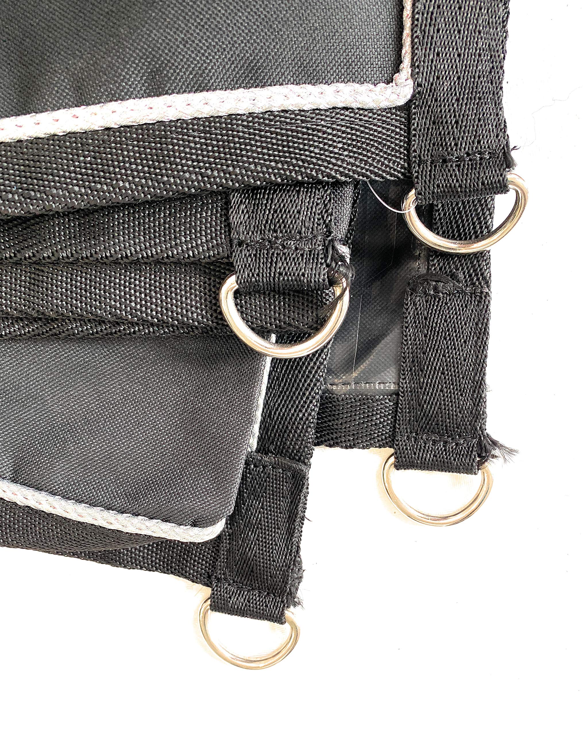 ARBO-INOX® Stallvorhang Boxenvorhang – Wasserdichter Sichtschutz – Polyester 170x180cm Schwarz