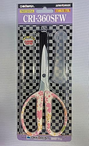 Miniatura 4 de CHIKAMASA CRI-360SFW, acero inoxidable con revestimiento de flúor, para arreglo floral, flores frescas, amplio uso de jardinería y cortador de