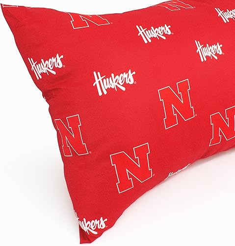 Miniatura 3 de College Covers Everything Comfy Nebraska Cornhuskers - Funda de almohada, 20 x 60 pulgadas, incluye 1 funda de almohada