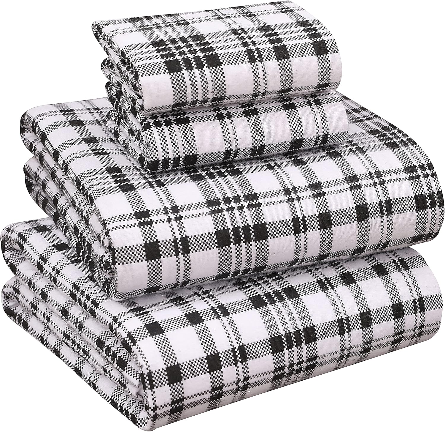 RUVANTI Flannel Sheets Queen Size 100 Cotton Brushed