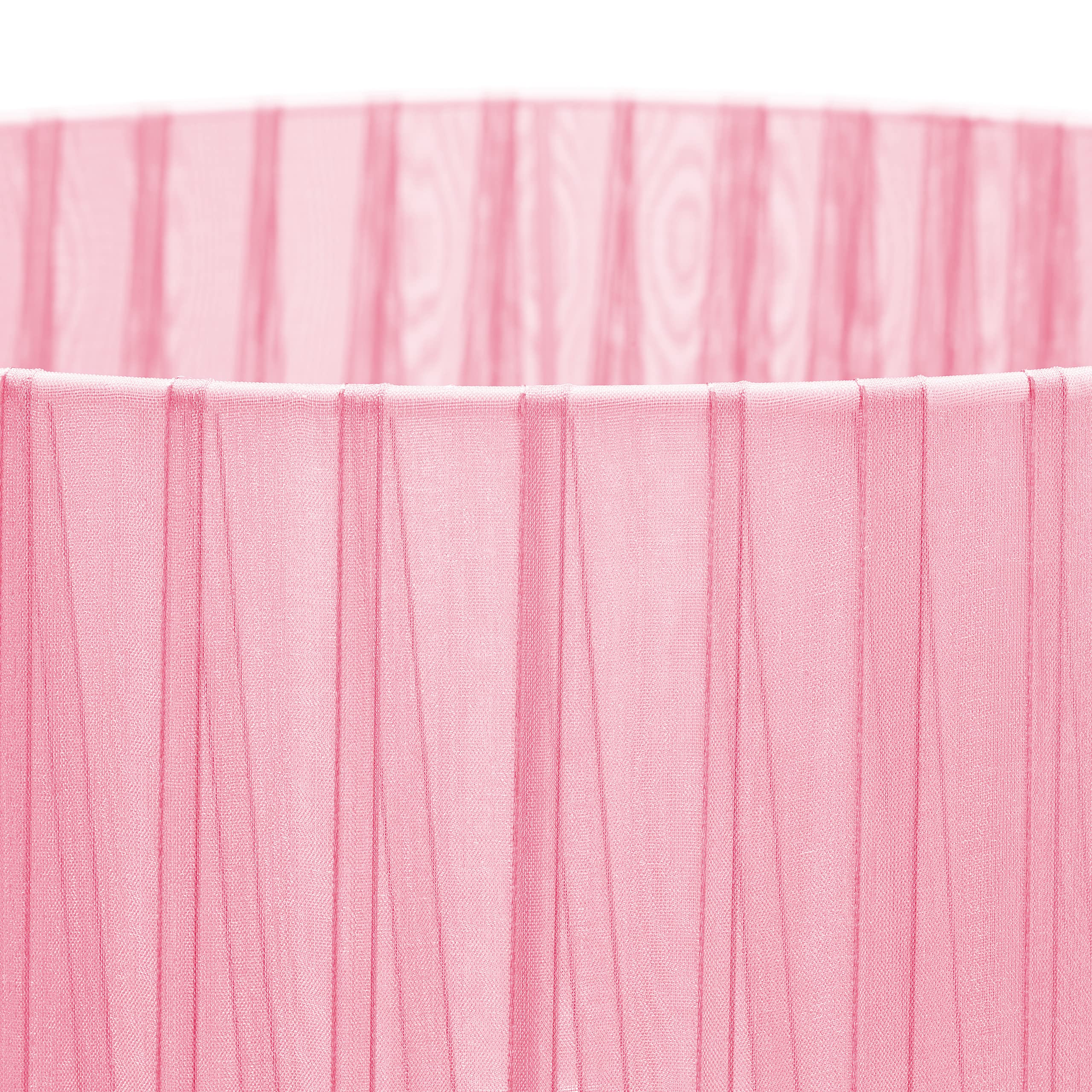 Relaxdays Tischlampe, Nachttischlampe im Kristalldesign, HxD: 54 x 29,5 cm, E27 Fassung, Tischleuchte mit Schirm, rosa