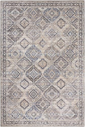 Miniatura 3 de Alfombra bohemia lavable a máquina, serie 1, de 5.3 x 7.3 pies, fácil de limpiar, no se desprende, para dormitorio, sala de estar, comedor, cocina