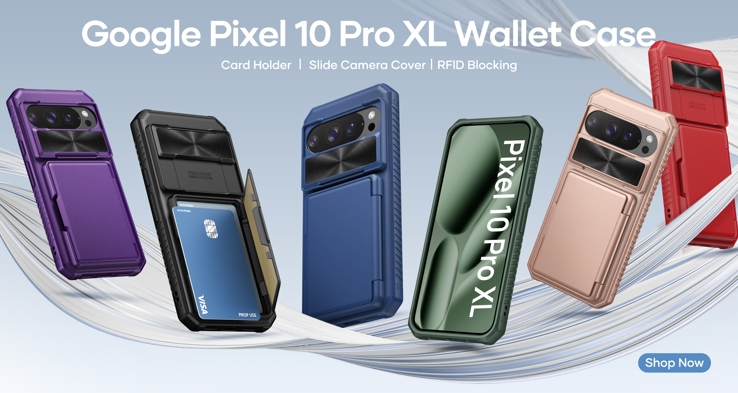 Amazon.com: ATATOO for Google Pixel 10 Pro XL Case Wallet, Built