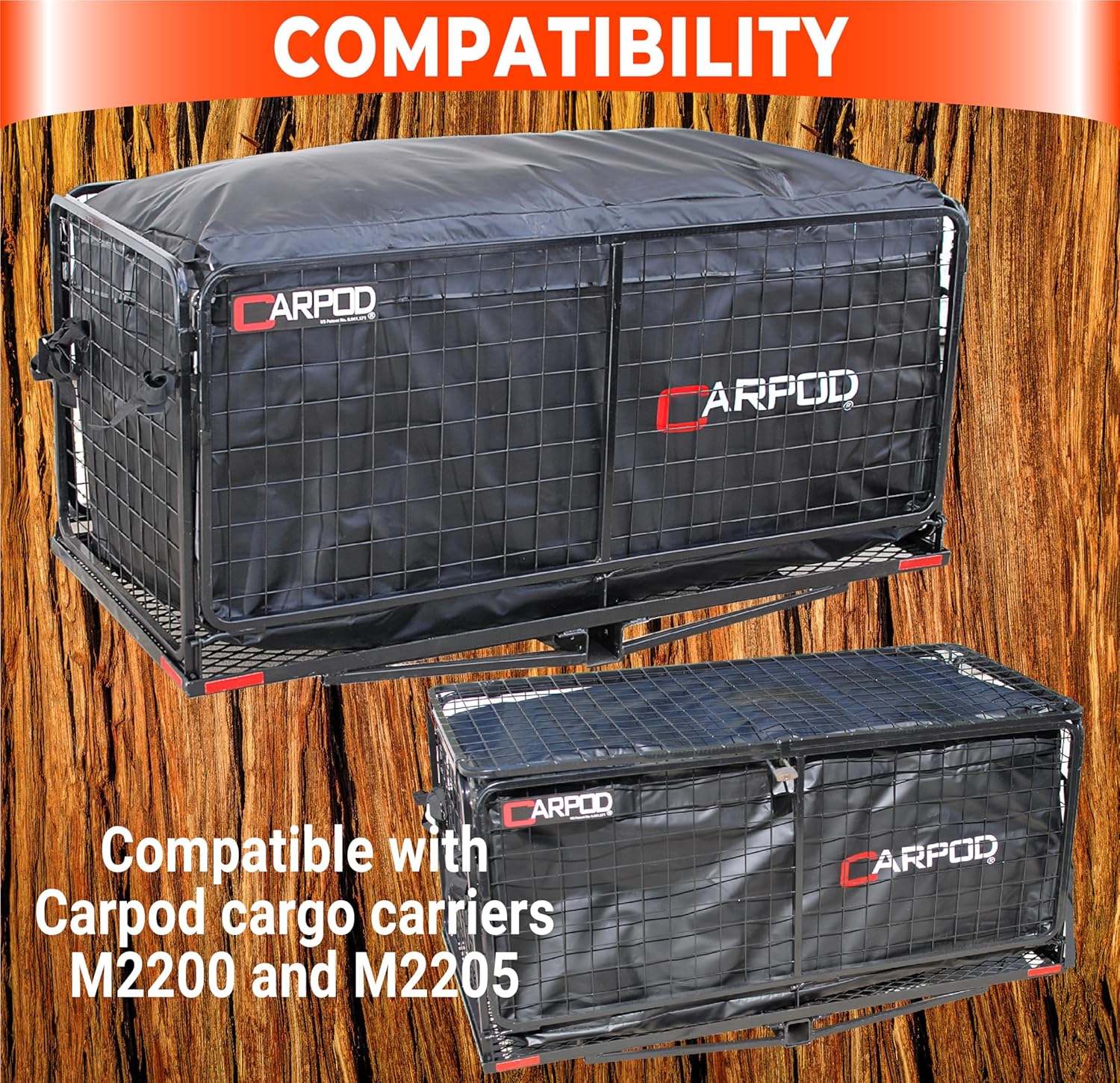 Carpod Waterproof Cargo Carrier Bag. Heavy Duty UV Protected Triple Layer Fabric with Waterproof Zippers (M2203)